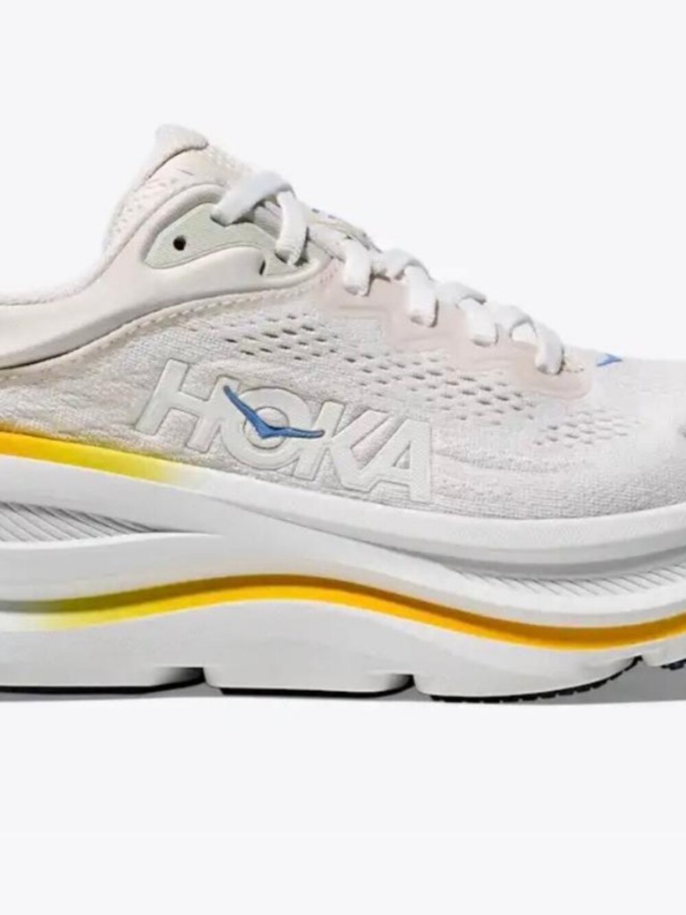 Brand New HOKA Bond 9 Women's Running Shoes Size 8 White Grout